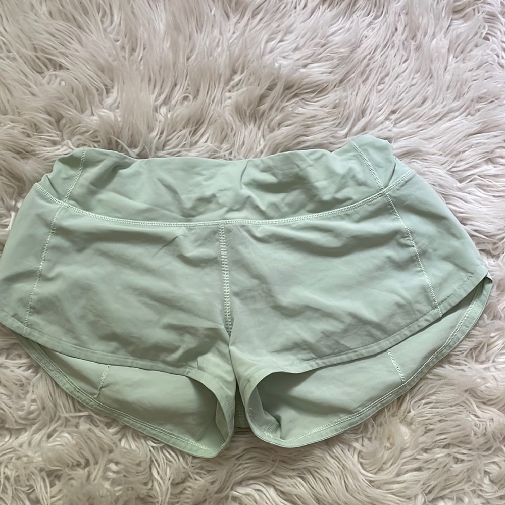 Lulu Lemon light green shorts